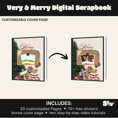 Very & Merry Scrapbook Template