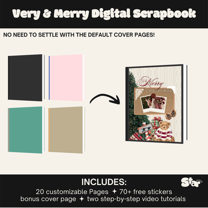 Very & Merry Scrapbook Template