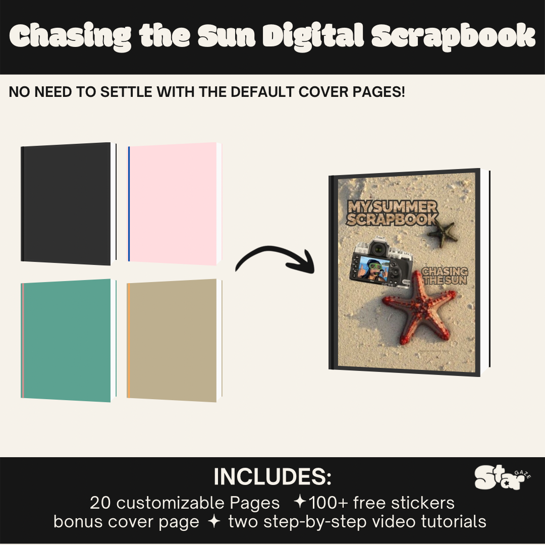 Chasing the Sun Scrapbook Template: Summer Edition