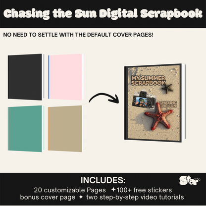 Chasing the Sun Scrapbook Template: Summer Edition