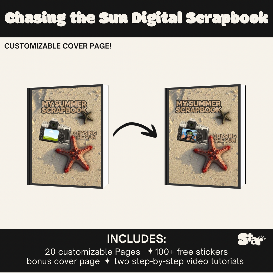 Chasing the Sun Scrapbook Template: Summer Edition