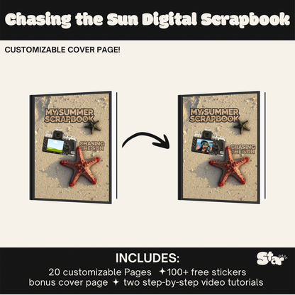 Chasing the Sun Scrapbook Template: Summer Edition