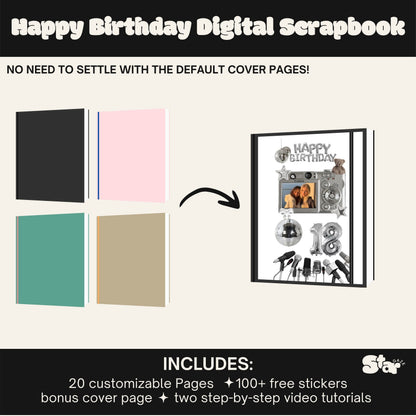 Happy Birthday Scrapbook Template: Celebrate their day!