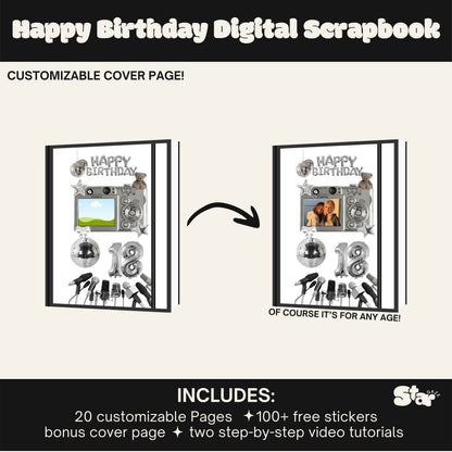 Happy Birthday Scrapbook Template: Celebrate their day!