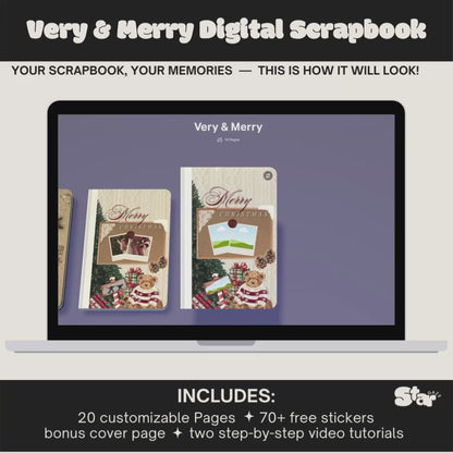 Very & Merry Scrapbook Template