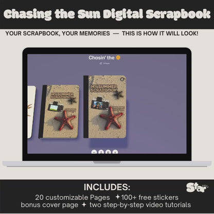 Chasing the Sun Scrapbook Template: Summer Edition